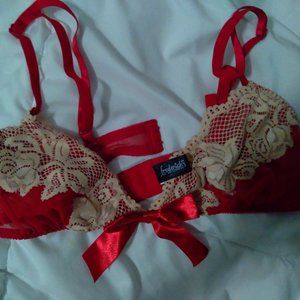 Frederick's lingerie medium 2 piece red (new)